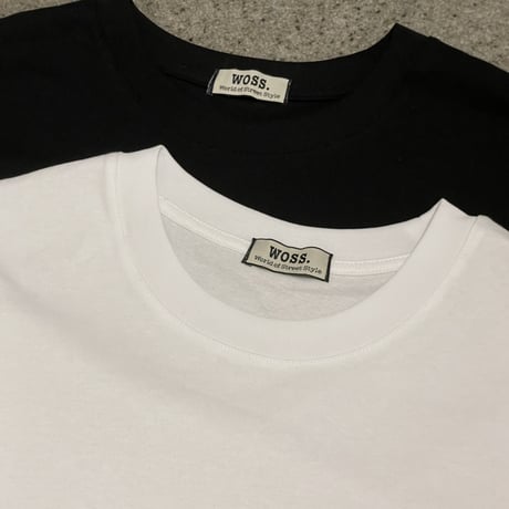 WOSS.official/CUT OFF No Sleeve Tshirts (Black/White)