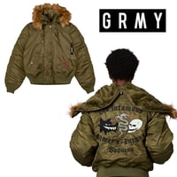 GRMY/ THE PLANET N-2B FLIGHT JACKET "KHAKI"