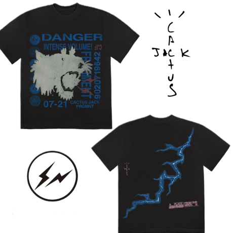 Travis Scott ✖︎  Fragment design /Danger Tshirts