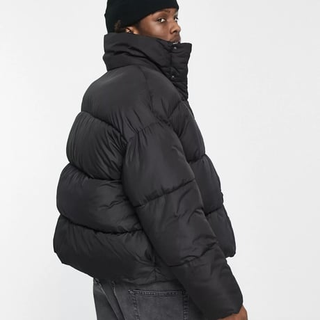COLLUSION Studios /Short Puffer Jacket BLACK