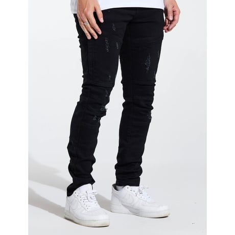 Crysp Denim/Black  KURT  denim　”221-116"