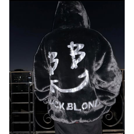 BLACK BLOND/Fur Smile jacket