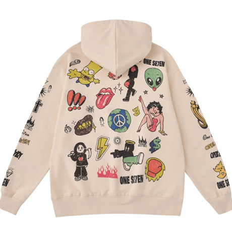 Mismatch NYC/Tatoo  graffiti  Hoodie