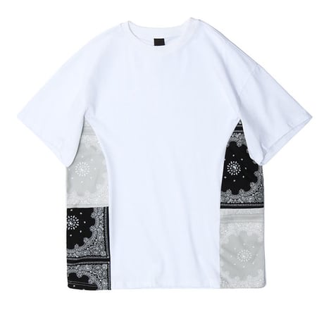 Mismatch NYC/BANDANA Patchwork oversize Tee