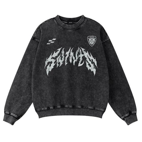 SAINT PAIN/Metal Logo wash Sweatshirt