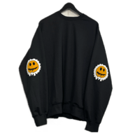 MISTER CHILD/Smile elbow  crewneck "BLACK"