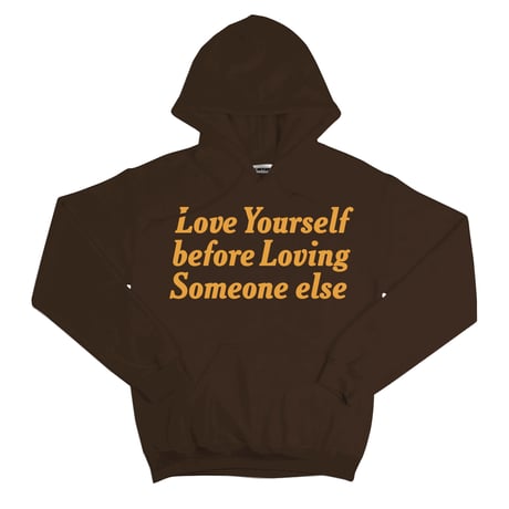 Petals and Peacocks/Love Hoodie BROWN