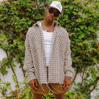 MNML/Tweed flannel Shirts BROWN