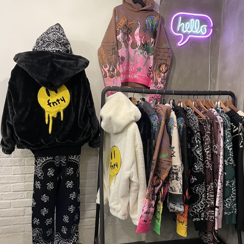 FNTY/FUR Hoodie Jacket BLACK | BINGOSTAR ・ ビンゴスター