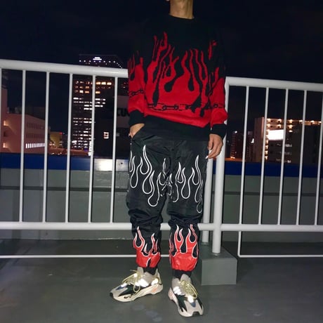 EPTM/2WAY Black Flame Pants