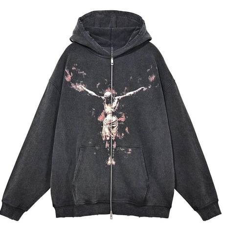 Mismatch NYC/Cross Zip Up hoodie