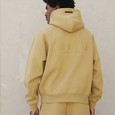 ESSENTIALS  fear of god /LOGO Hoodie "Amber"