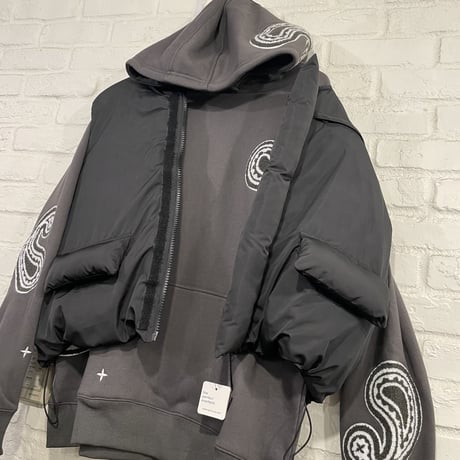 EPTM/PUFFER VEST（REVERSIBLE）”BLACK"