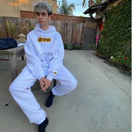 Drew House/LOGO  Hoodie  WHITE
