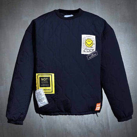 By The R/ Padded Wappen Hoodie BLACK