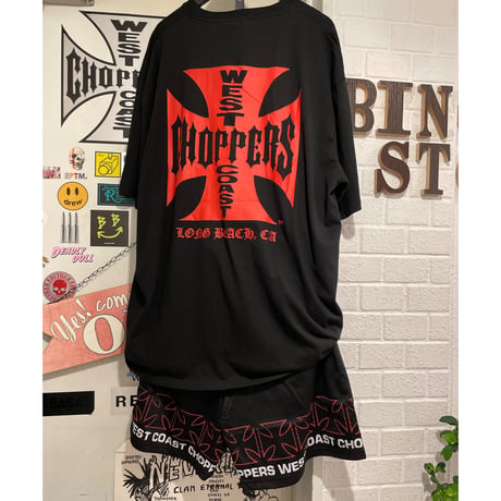 West Coast Choppers/ Cross Mesh Shorts"BLACK"