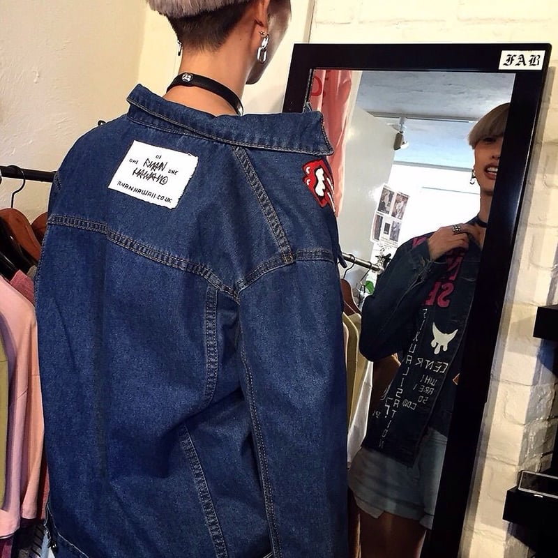 Ryan Hawaii/Hand Paint Denim Jacket デニム | BINGO