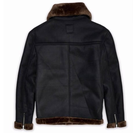 Reason Clothing Newyork/Fur  jacket BLACK×BROWN