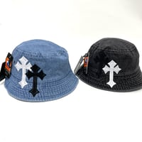 Mismatch NYC/ Cross custom denim Hat