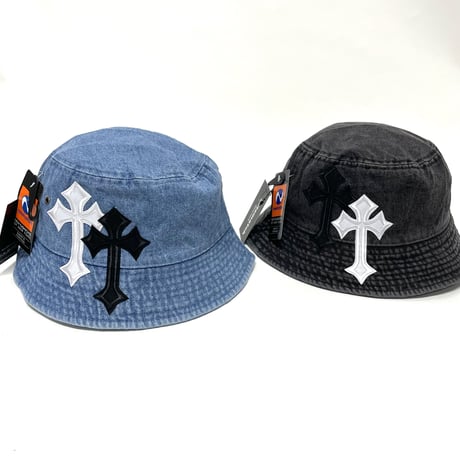 Mismatch NYC/ Cross custom denim Hat
