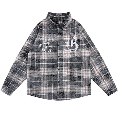 WOSS.official/ Washed flannel Long Shirts
