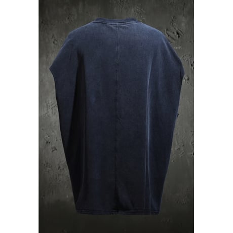 By The R/ Painting Cut Off Vest (Wash Black)