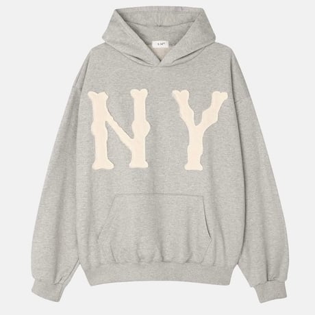 3.14π / BONE NY Hoodie "GRAY"