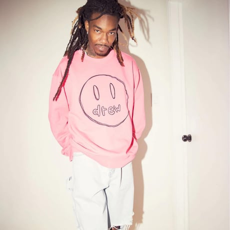Drew House/Mascot Crewneck Sweatshirts "HOT PINK"