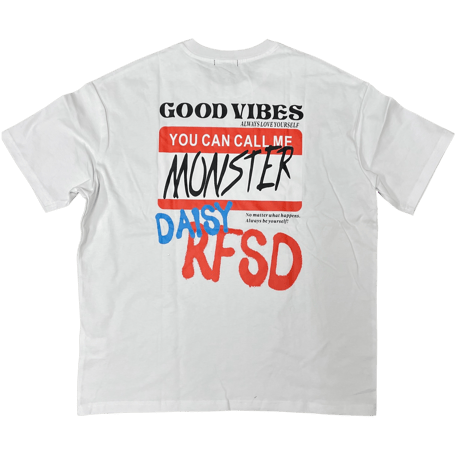 WOSS.official/Oversized name print Tshirs