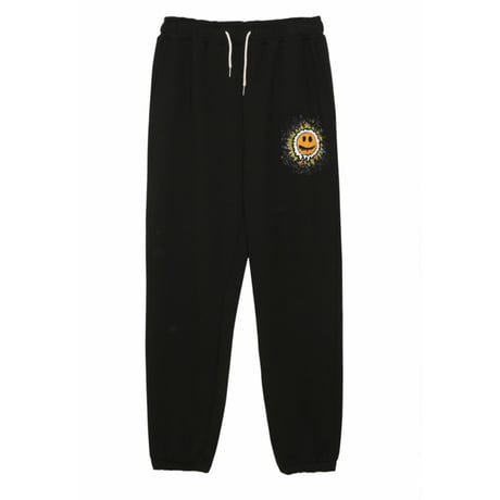 MISTER CHILD/Smile painting  sweat pants  "BLACK"