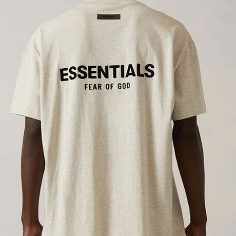 ESSENTIALS  fear of god /Logo Tshirt  "light oatmeal"