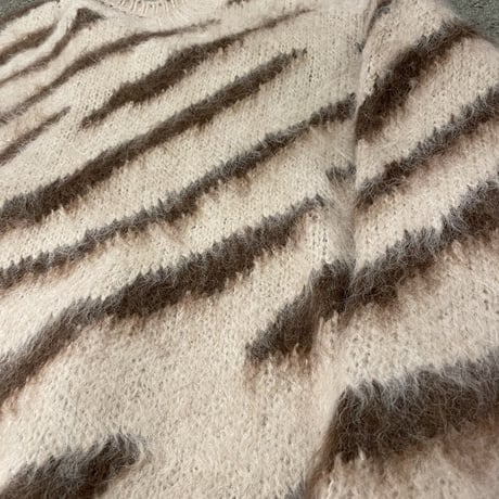 Mismatch NYC/ Mohair zebra knit