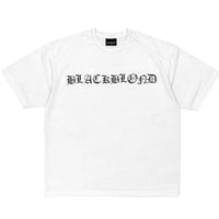 BLACK BLOND/Old English Logo Tee WHITE