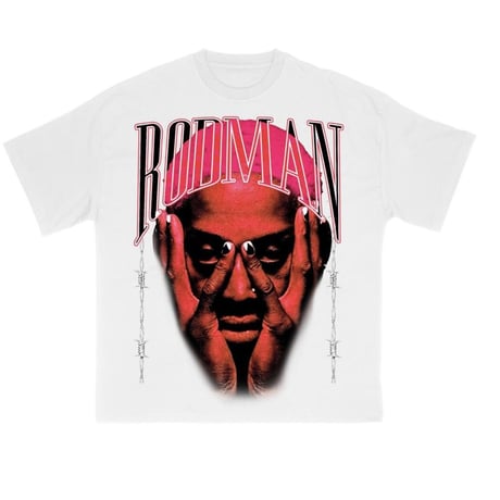 RODMAN official brand/Barwire Pink Tshirts