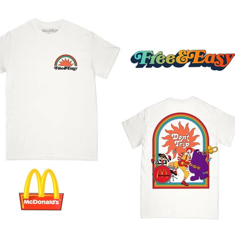 FREE&EASY/✖︎ McDonalds Frends Tee WHITE