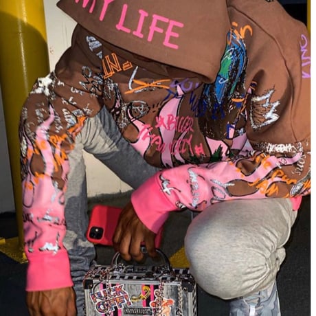FNTY/Flying FLAME Hoodie TAN