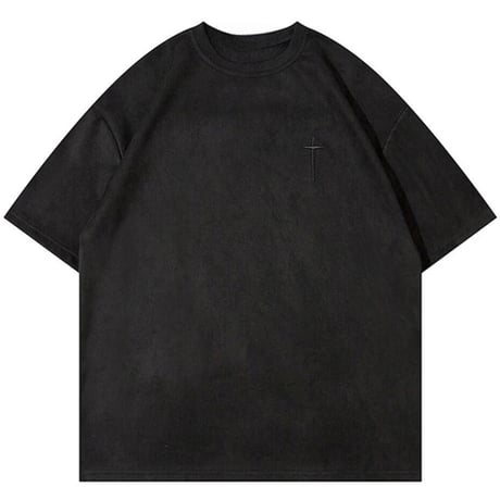 WOSS.official/ Oversized  Suede Cross TOPS