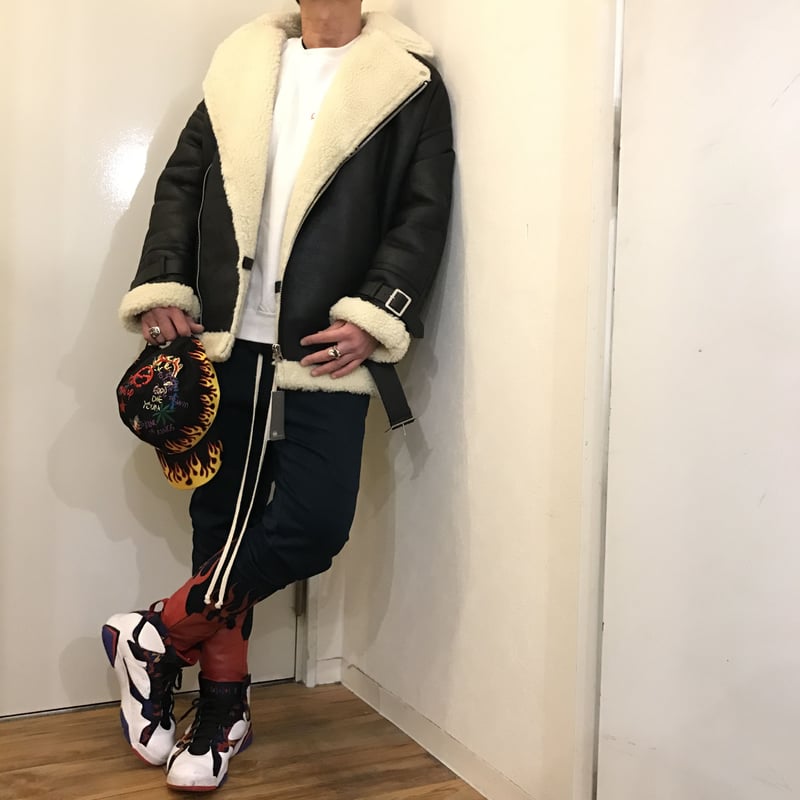 ライダースジャケット  oversize boa riders jacket OverSized Boa Riders Jacket | BINGOSTAR ・ ビンゴスター