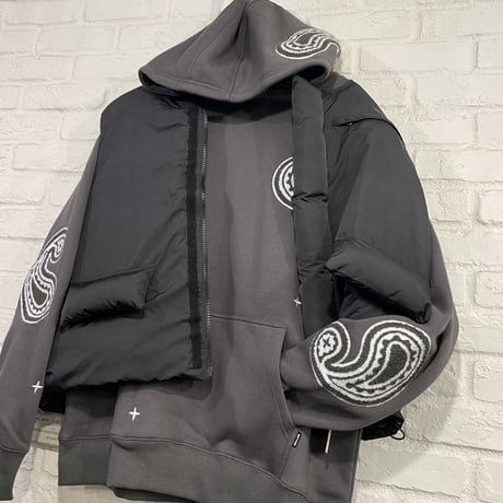 EPTM/PAISLEY  HOODIE ”charcoal”