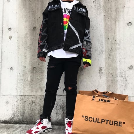 BLACK BLOND/CUSTOM Denim Jacket(BLACK)