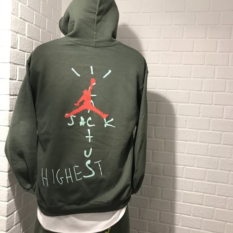 Nike × Travis Scott /Cactus Jack JORDAN Hoodie "OLIVE"