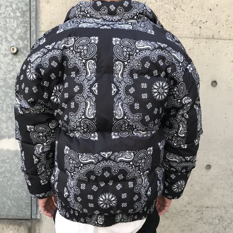 WOSS.official/BANDANA  Puffer Jacket BLACK