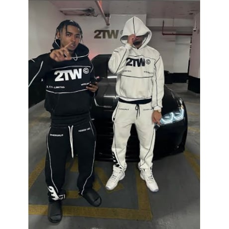 2TW®︎ /  Hoodie + Pants (SET UP)  BLACK