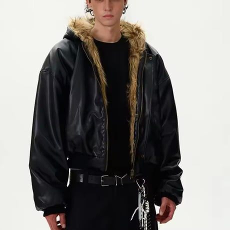 Mismatch NYC/Reversible Short Fur Jacket