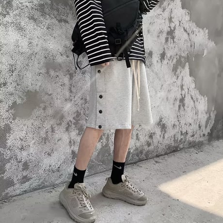 URKOOL/SNAP SHORTS　GREY