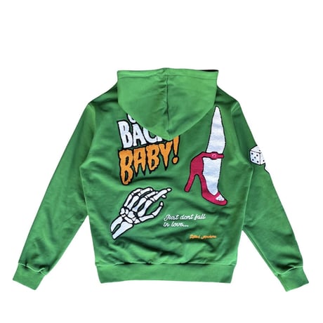 LIFTED UNCHORS/State Chenille Hoodie GREEN