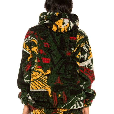 GRMY/OVER SHERPA BOA HOODIE "Army Green"