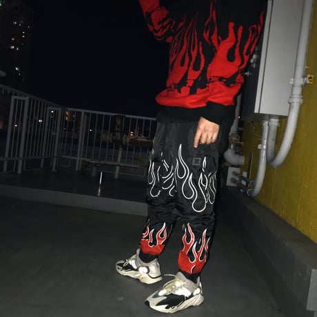 EPTM/2WAY Black Flame Pants