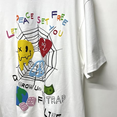 FNTY/  LET PEACE SET YOU FREE TSHIRTS "WHITE"