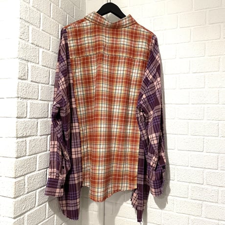 Mismatch NYC/Rework Flannel shirts RED